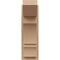 Ekena Millwork 7 1/2-in W x 12-in D x 24-in H Balboa Slat Rough Cedar Woodgrain TimberThane Outlooker, Primed Tan OUTUR075X12X24BOA24RCPR - alternate 4